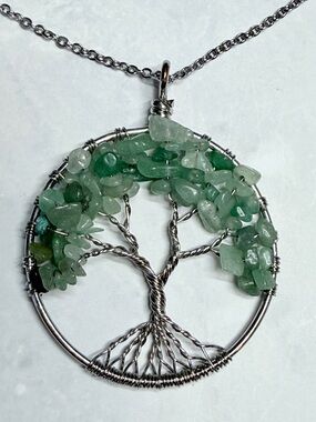 🚨3 for $15🚨 Green Tree of Life Pendant Necklace